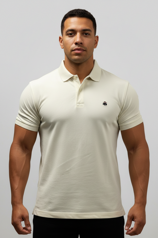 Camiseta Polo Brooks Brothers 🐑 color blanco Talla L Entalle Slim Fit