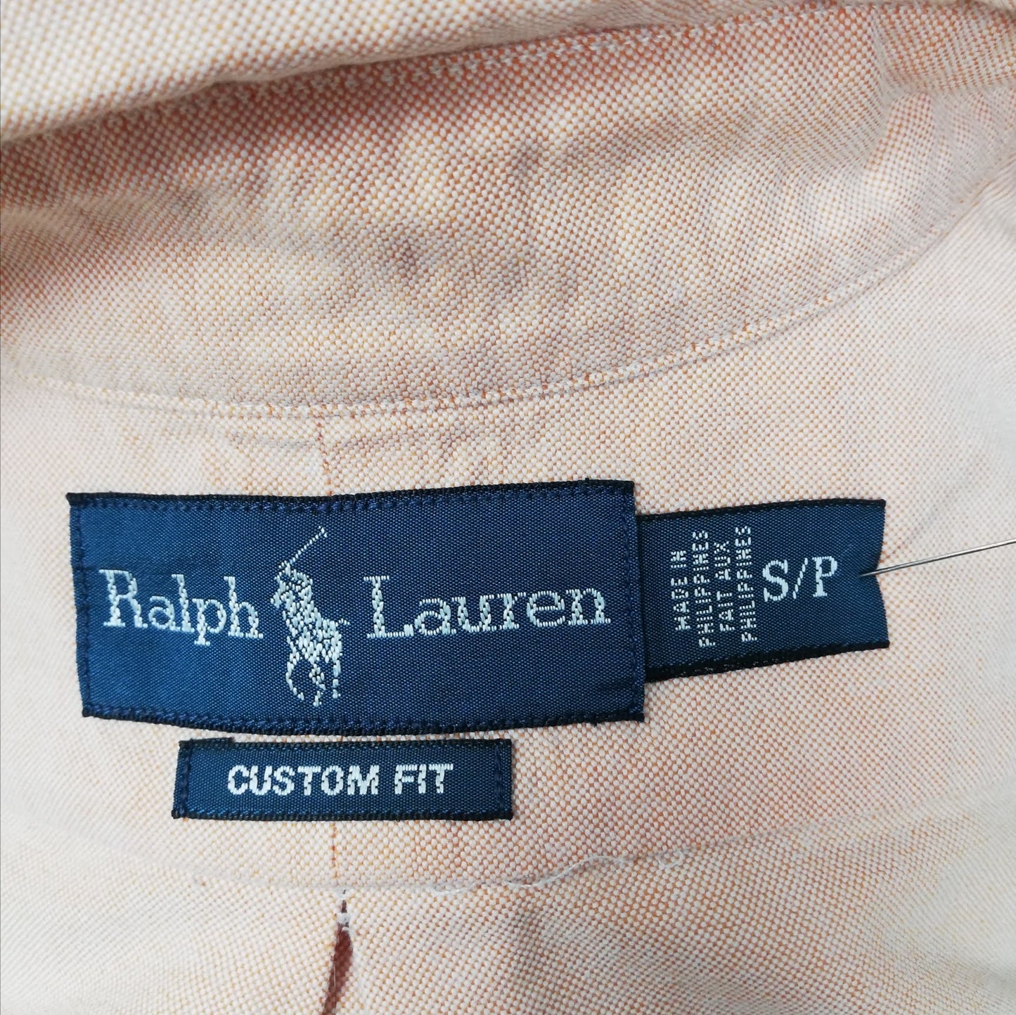 Camisa de botones Polo Ralph Lauren 🏇🏼 Oxford en color salmón Talla S Entalle Custom Fit (ver descripción)