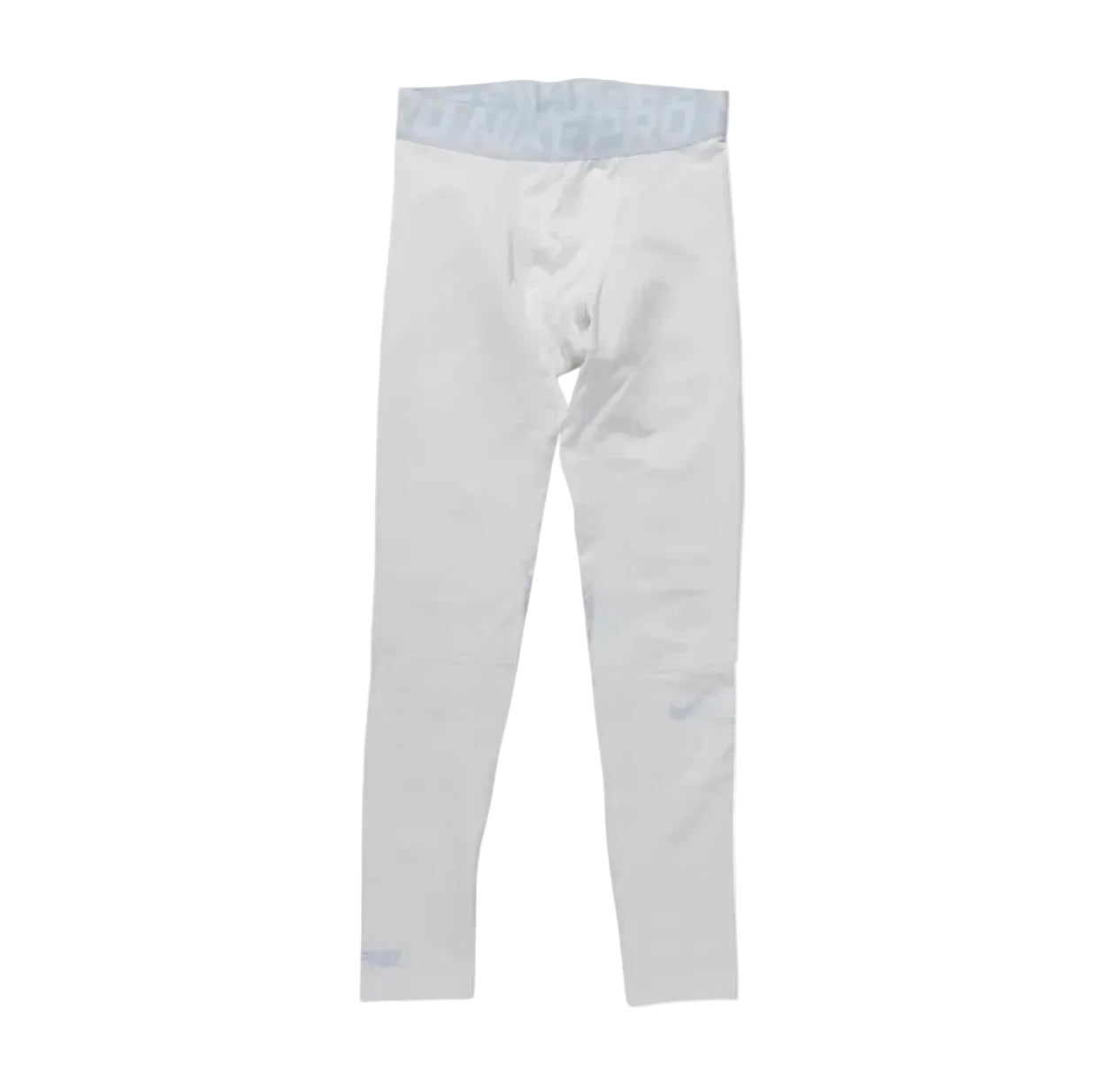 Malla de entrenamiento licra Nike ✔️ Pro Dri-FIT para hombre en Color blanco cintura gris Talla M