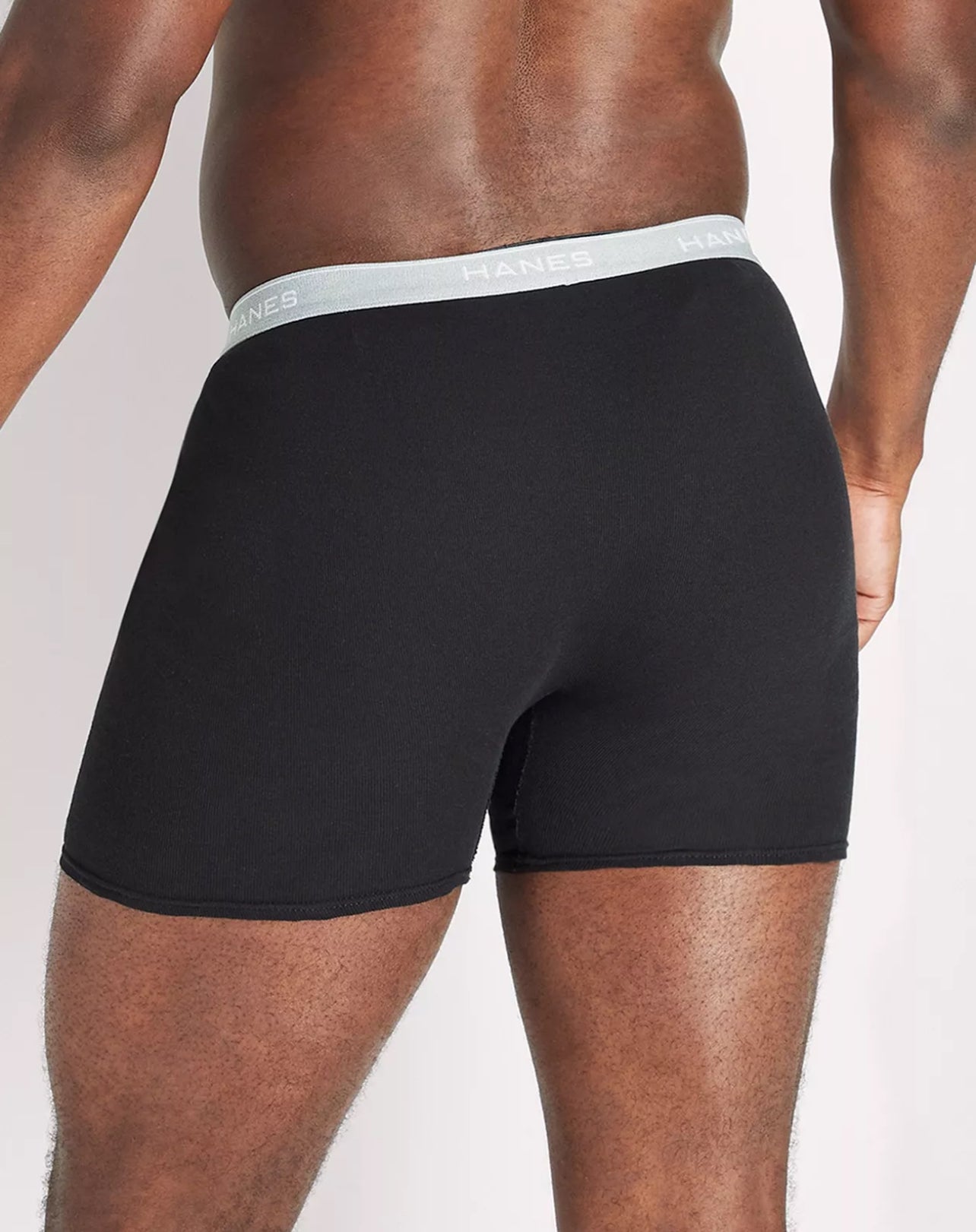 Paquete de 5 Calzoncillos tipo Boxer Hanes Comfortsoft en color negro - Tela ligera en Talla S