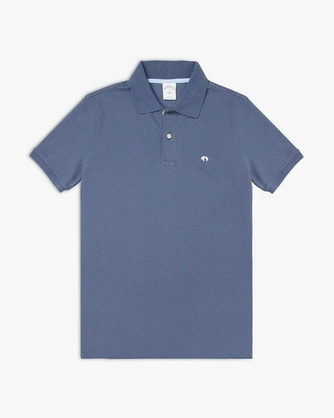 Camiseta Polo Brooks Brothers 🐑 color azul grisáceo Talla S Entalle Slim Fit