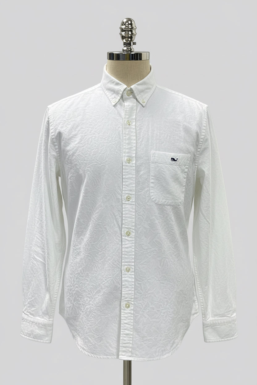 Camisa de botones Vineyard Vines 🐳 Oxford Color blanco Talla L Entalle Slim Fit