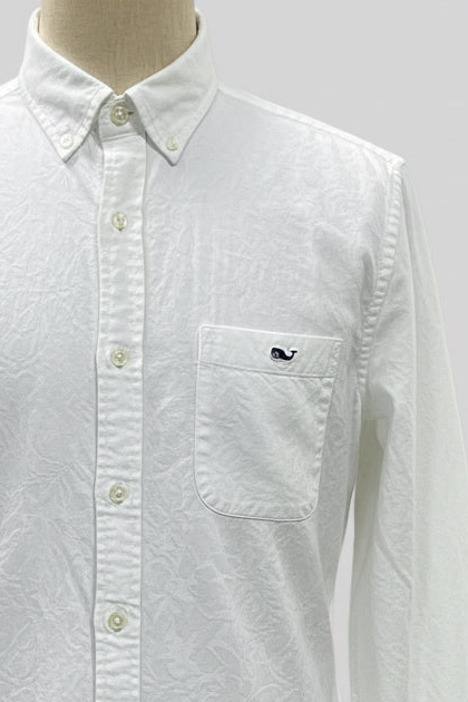 Camisa de botones Vineyard Vines 🐳 Oxford Color blanco Talla L Entalle Slim Fit
