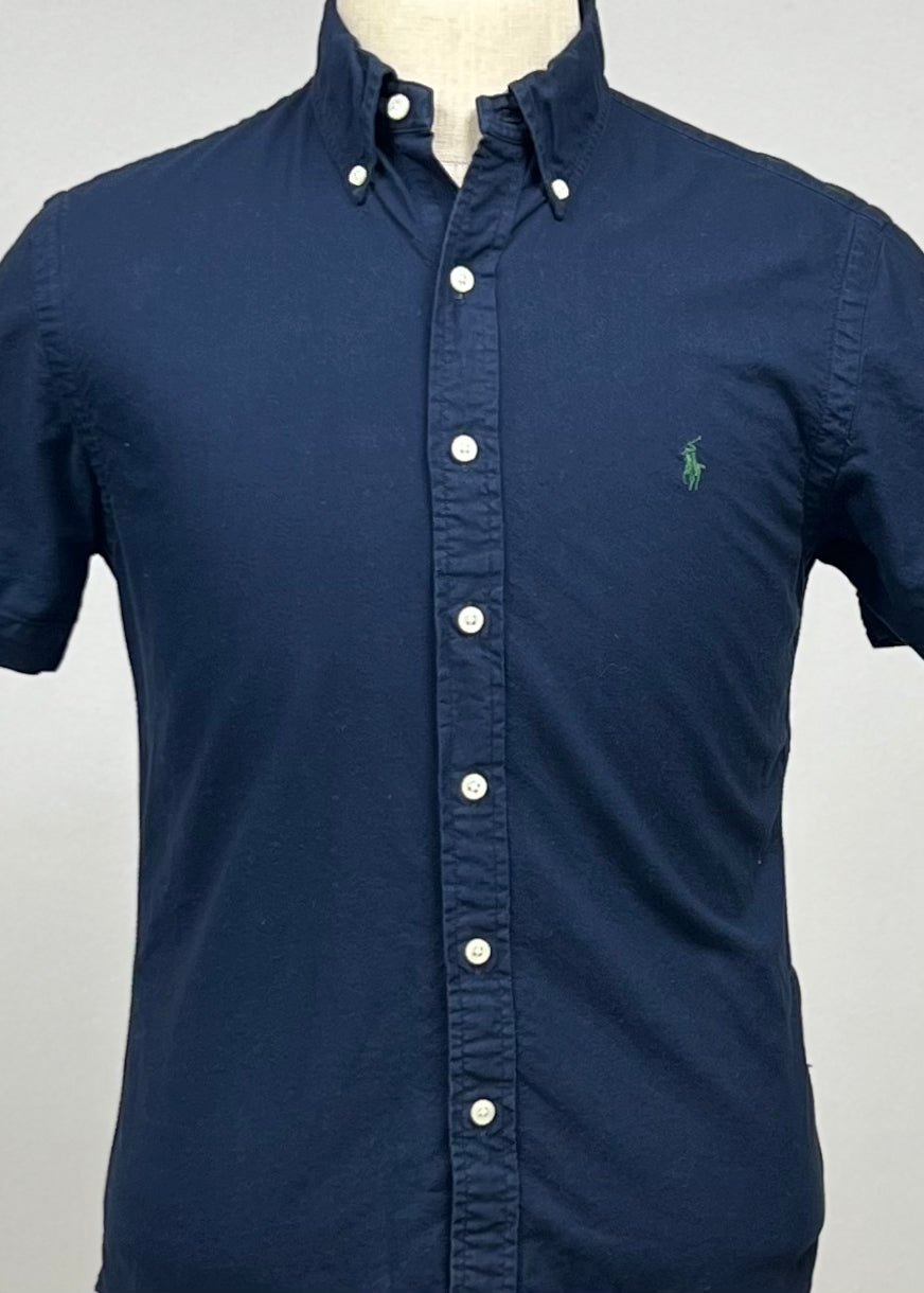 Camisa de botones Polo Ralph Lauren 🏇🏼 Oxford en color azul navy Talla M Entalle Slim Fit