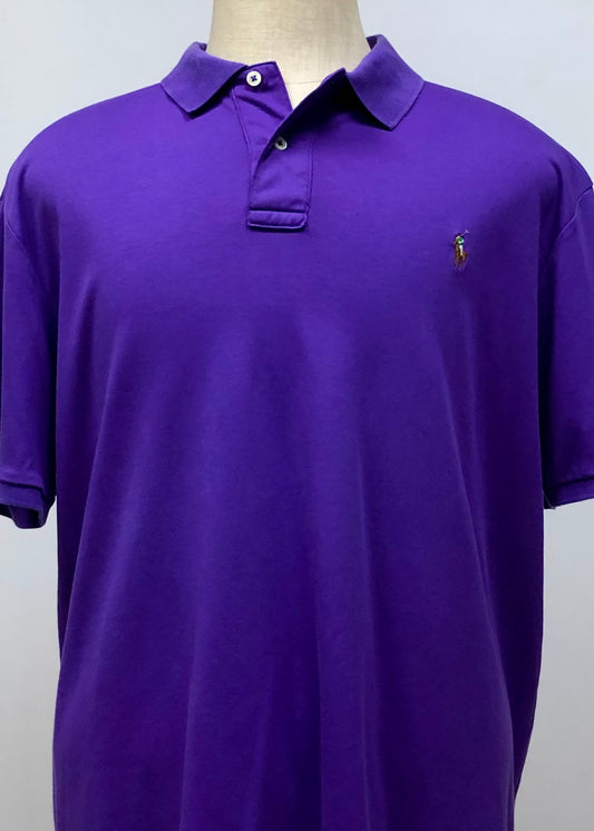 Camiseta Polo Ralph Lauren 🏇🏼 color morado Talla XXL Entalle Regular (ver descripción)