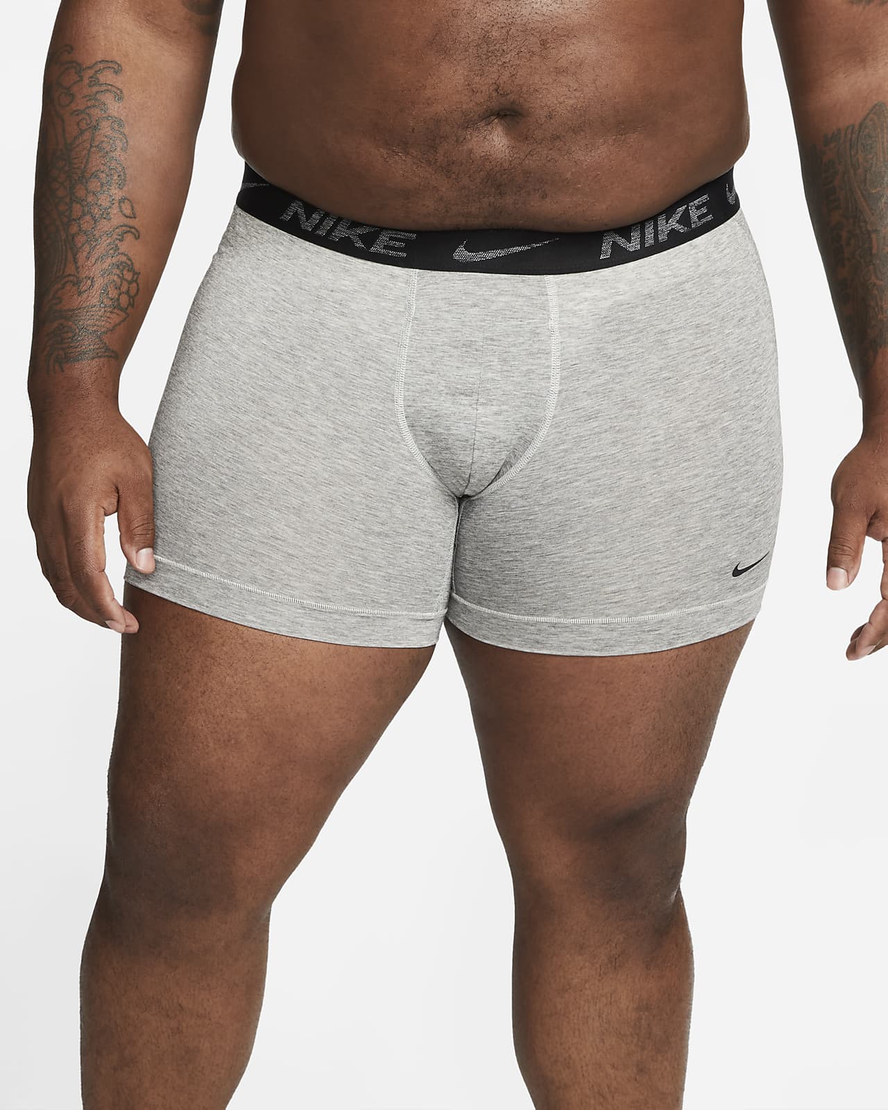 Paquete de 2 Calzoncillos tipo Boxer Nike Dri-Fit Ultra Stretch Micro - Tela dry-fit en color gris Talla M