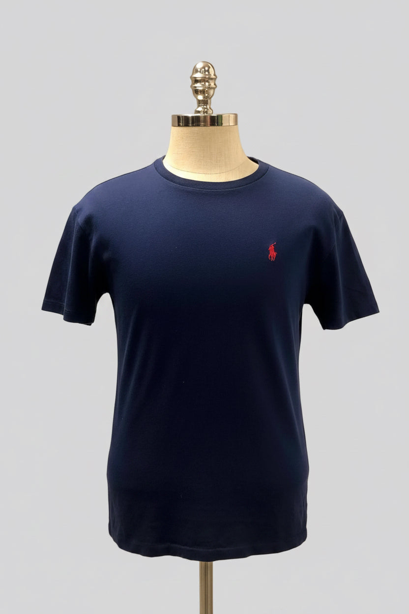 Camiseta cuello redondo Polo Ralph Lauren 🏇🏼 color azul navy Talla M Entalle Regular