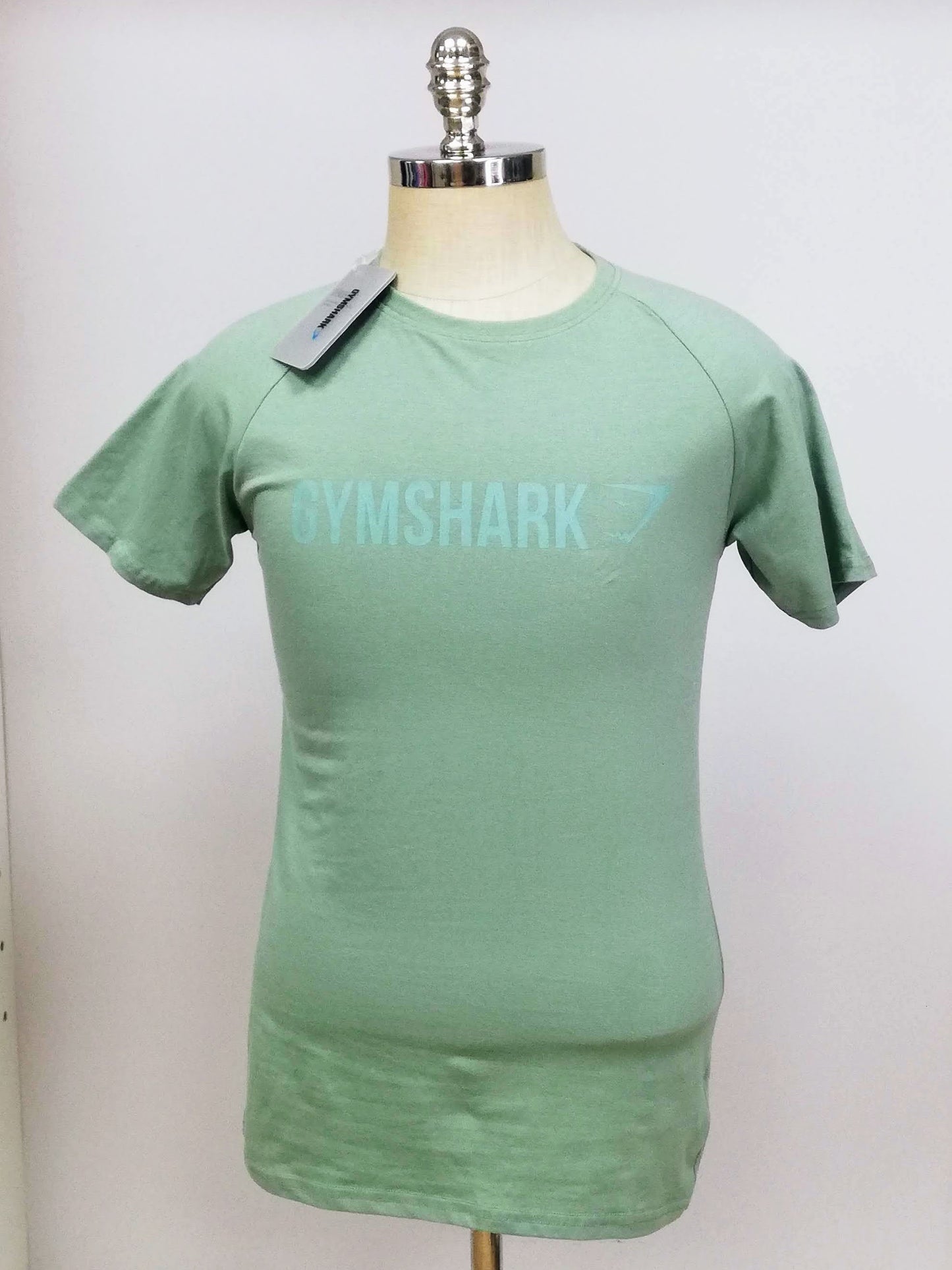 Camiseta de entrenamiento cuello redondo Gymshark 🏋🏽 color verde claro manga corta Talla S