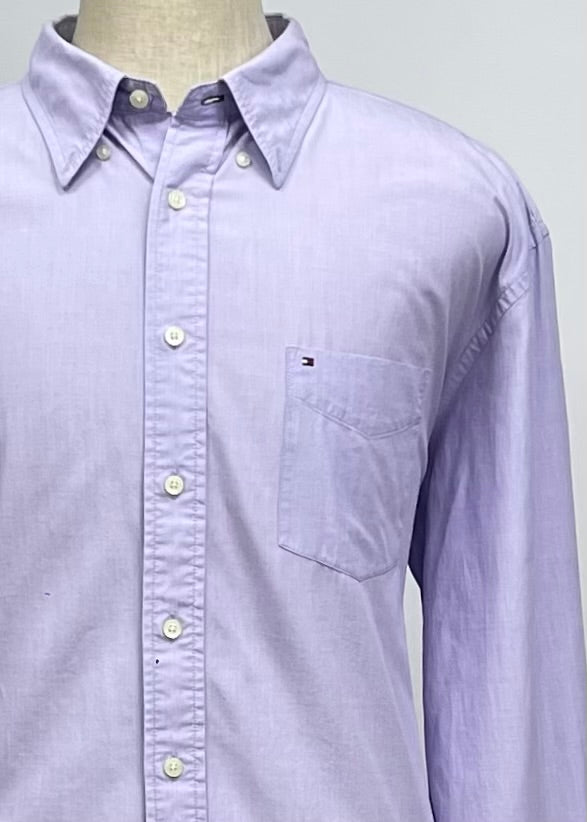 Camisa Tommy Hilfiger 🇺🇸 color Lila Talla XXL Entalle Regular (ver descripción)