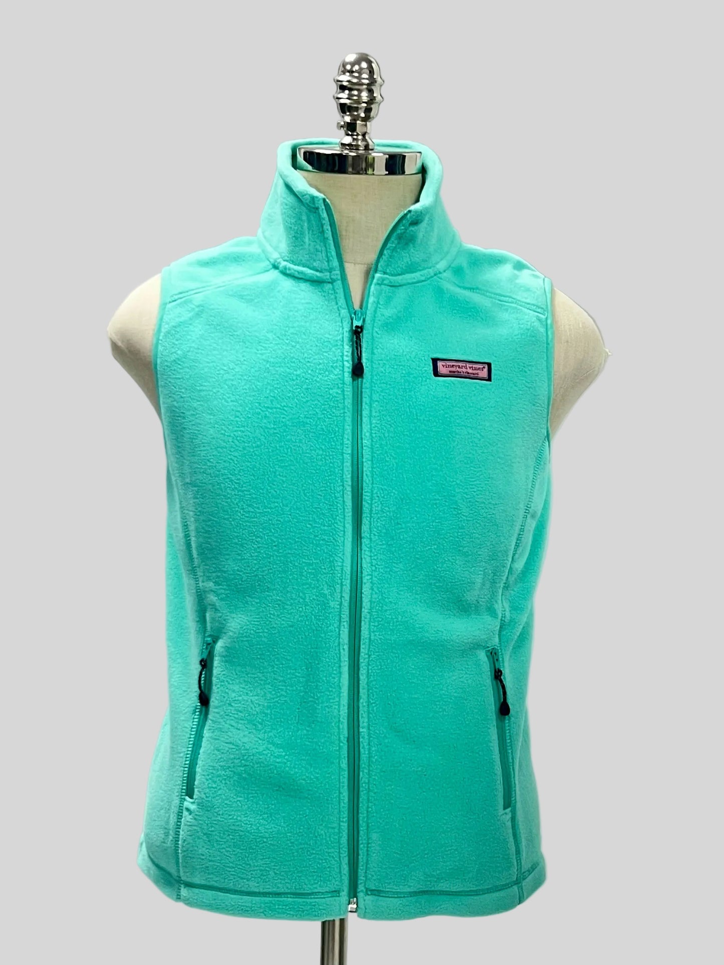 Chaleco de mujer Vineyard Vines 🐳 Color turquesa con zipper completo Talla M