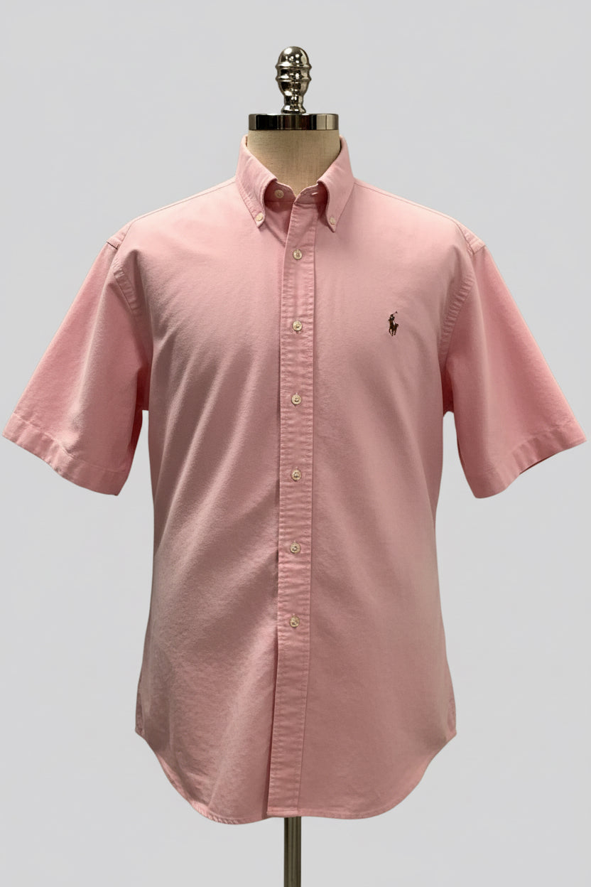 Camisa de botones Polo Ralph Lauren 🏇🏼 Oxford Color rosado claro Talla XXL Entalle Regular