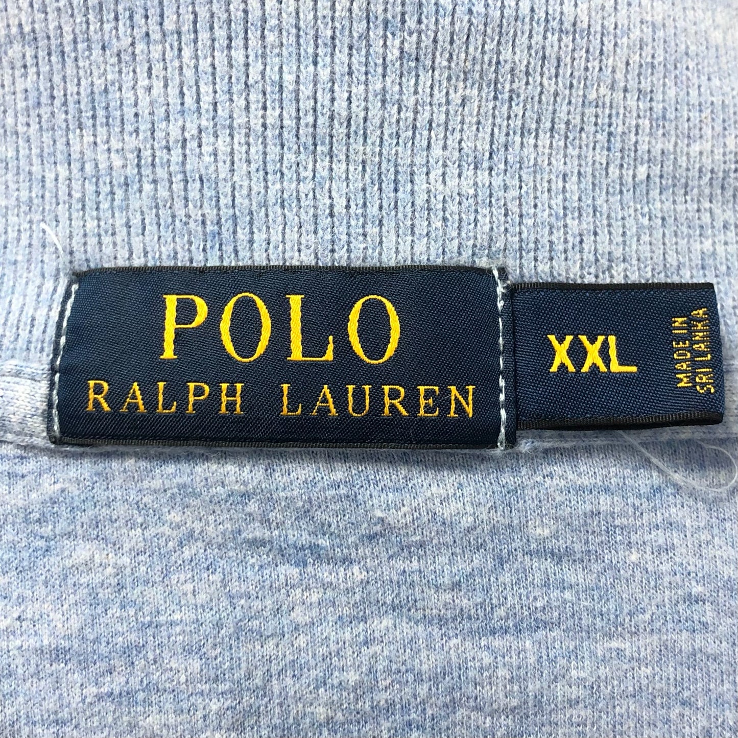 Sueter Jersey Polo Ralph Lauren 🏇🏼 color celeste claro con logo en amarillo Talla XXL