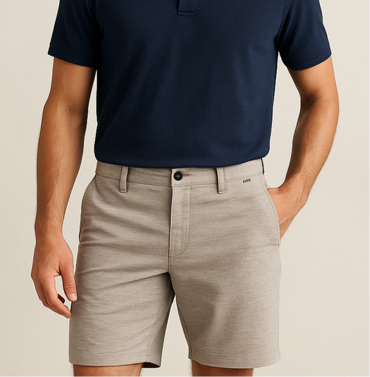 Short Híbrido Hurley 🏄🏽‍♂️ Tela performance color crema talla L (34)