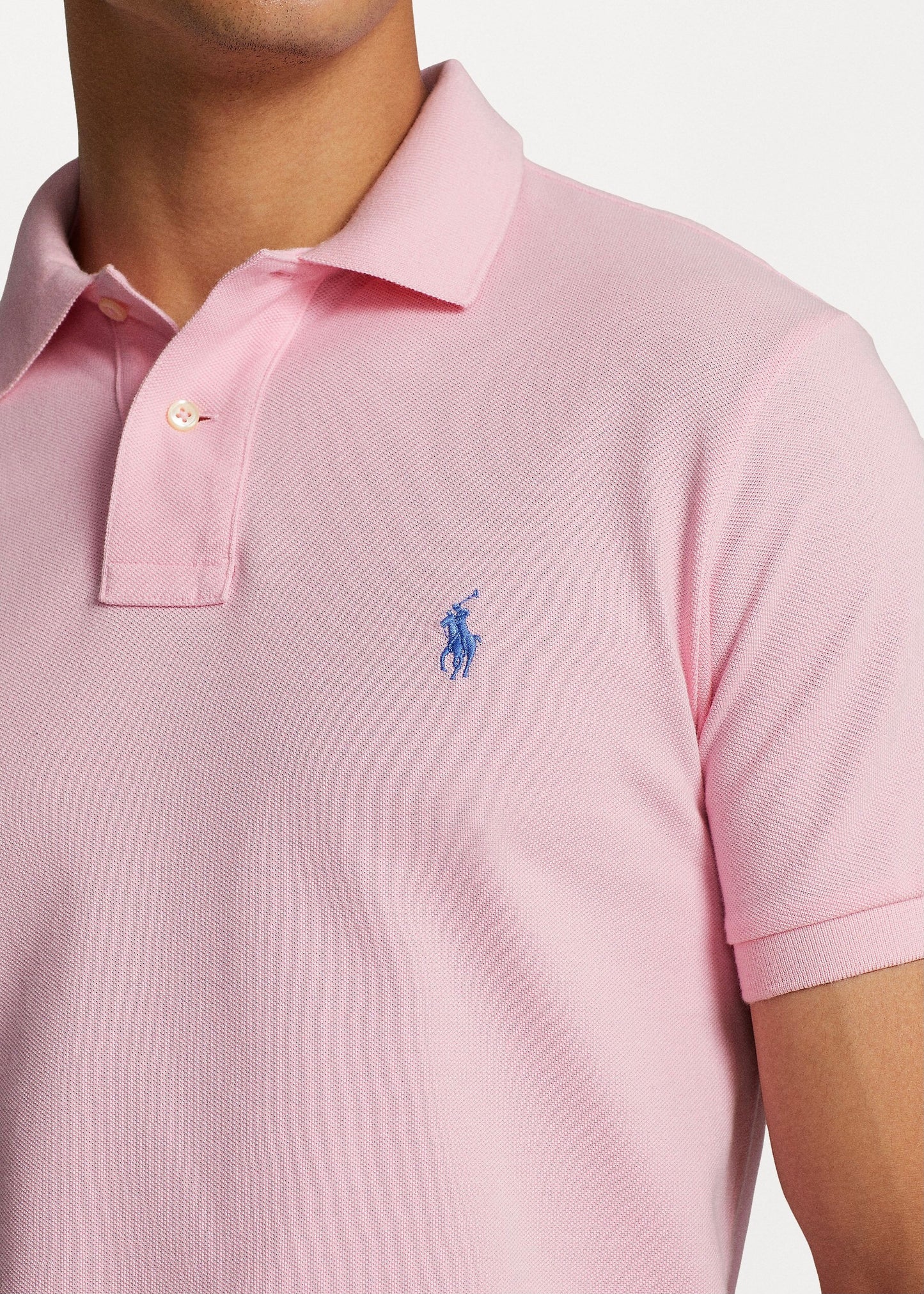 Camiseta Polo Ralph Lauren 🏇🏼color rosado claro Talla S Entalle Regular