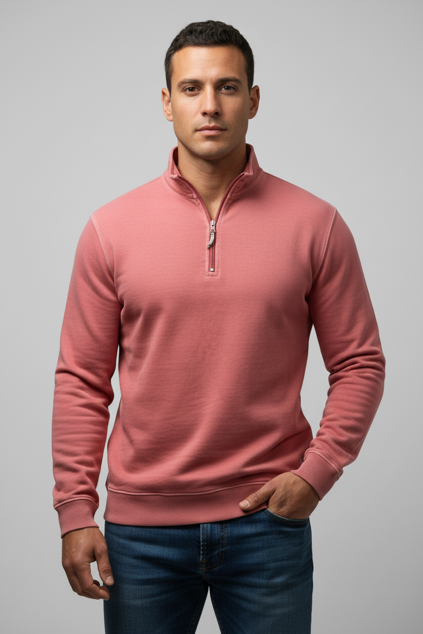 Sueter Jersey Chubbies color rosado magenta Tela algodón Pima Talla M