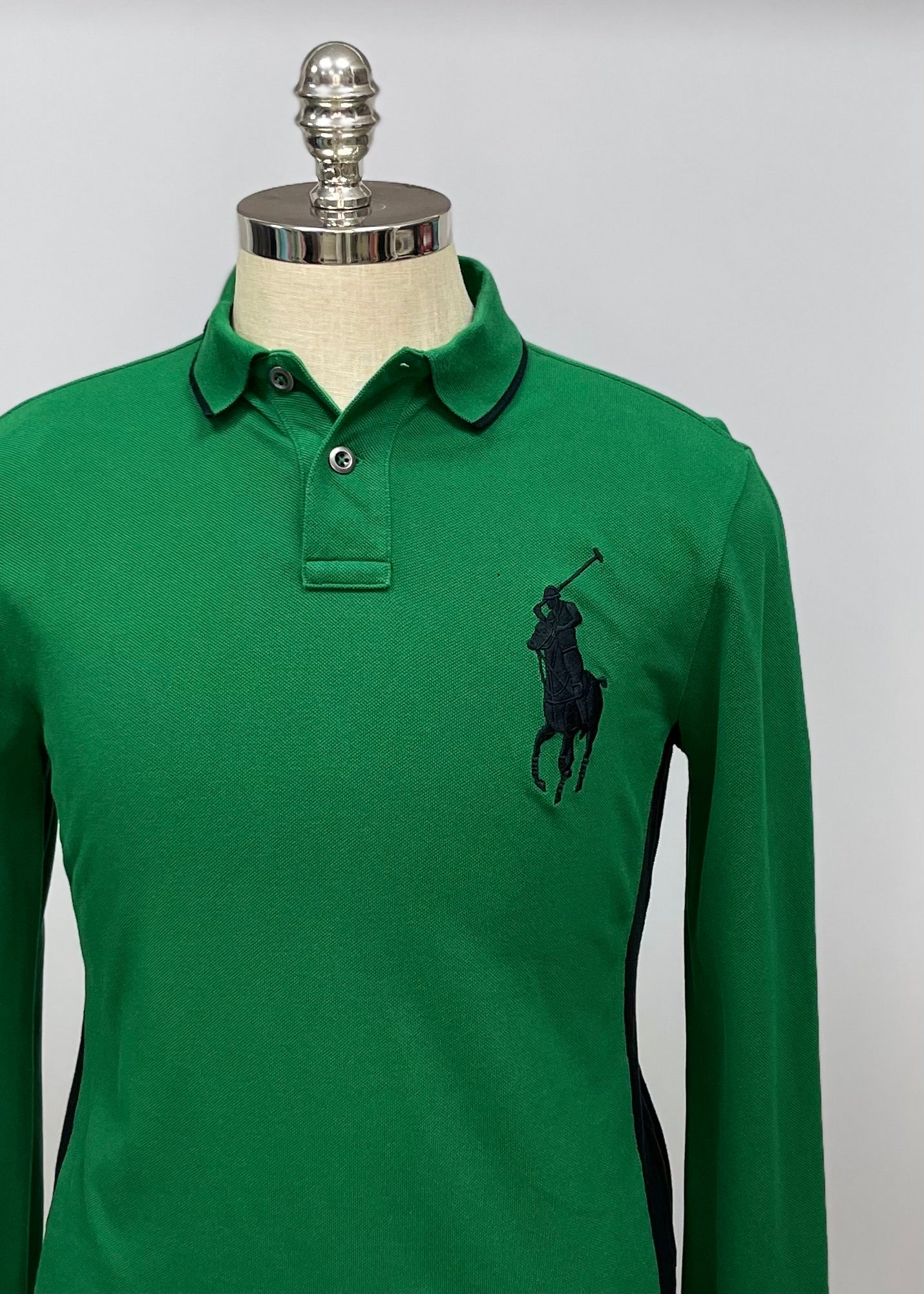 Camiseta Polo Ralph Lauren 🏇🏼 Big Pony en color verde Talla M Entalle Custom Fit