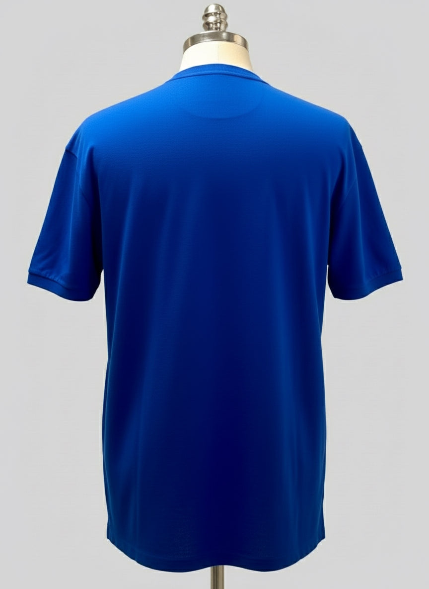 Camiseta cuello V Polo Ralph Lauren 🏇🏼 color azul navy con logo en verde Talla Large Entalle Clásico