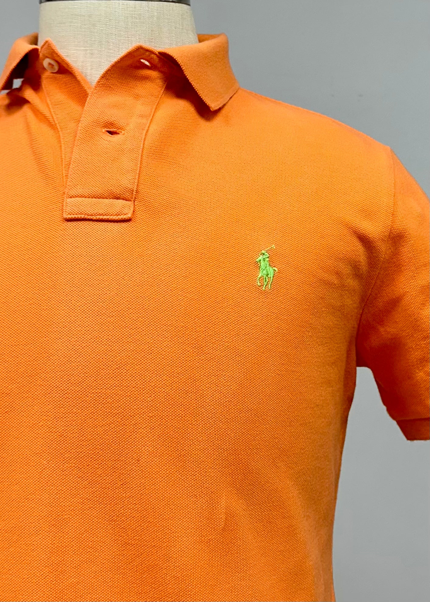 Camiseta Polo Ralph Lauren 🏇🏼 color naranja Talla M Entalle Custom Slim Fit