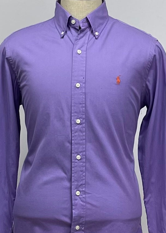 Camisa de botones Polo Ralph Lauren 🏇🏼 en color morado Talla M Entalle Regular