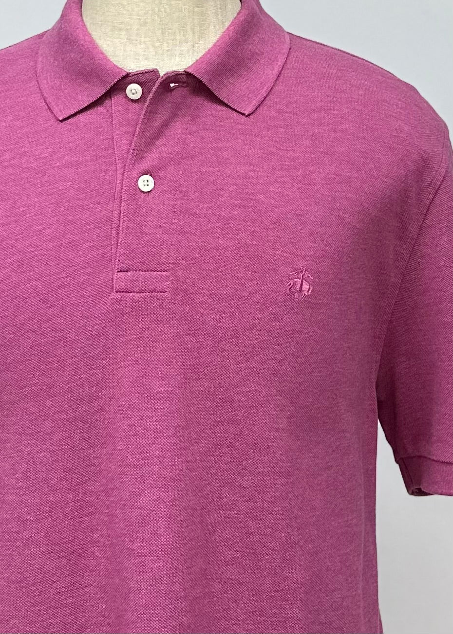 Camiseta Polo Brooks Brothers 🐑 color rosado oscuro Talla XXL Entalle Regular