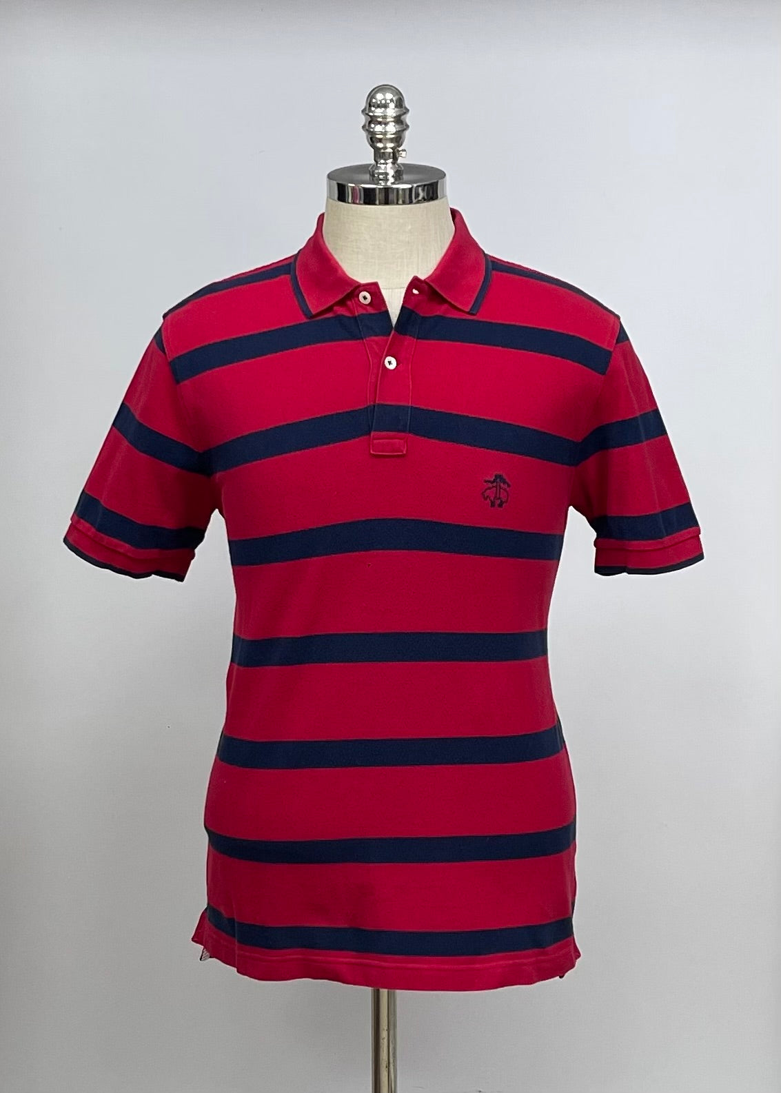 Camiseta Polo Brooks Brothers 🐑 con patrón de rayas rojo y azul navy Talla M Entalle Regular