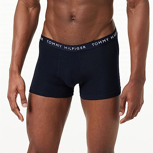 Boxer Briefs Tommy Hilfiger 🇺🇸 Tela algodón stretch color azul navy Talla S