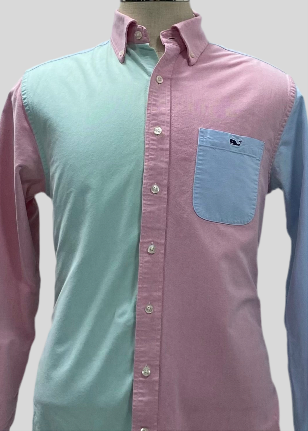 Camisa de botones Vineyard Vines 🐳 Oxford con franjas multicolor Talla M Entalle Slim Fit (ver descripción)