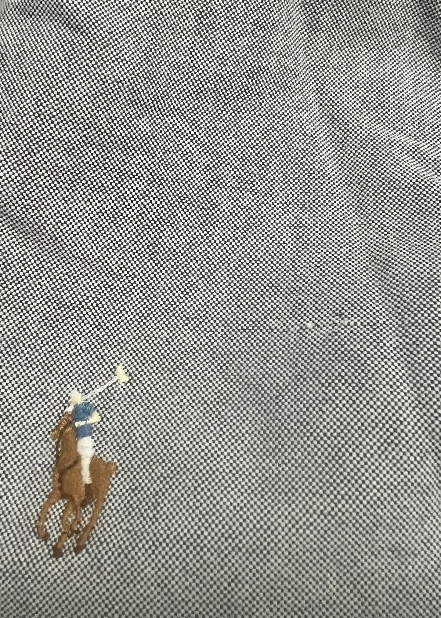 Camisa de botones Polo Ralph Lauren 🏇🏼 Oxford en color gris claro Talla L Entalle Clásico (ver descripción)