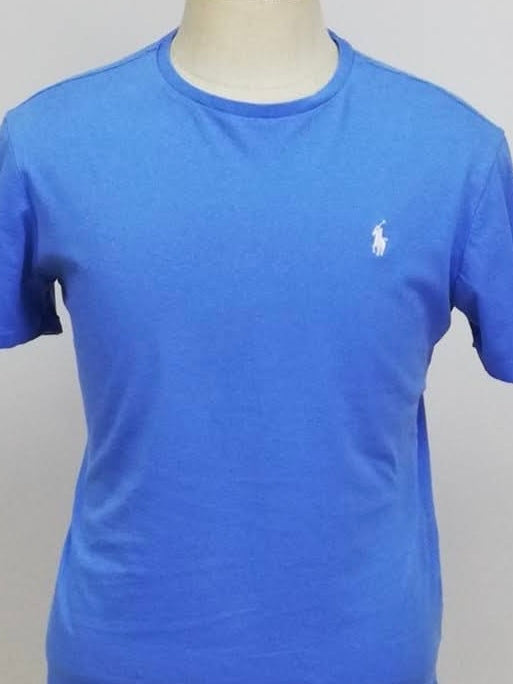 Camiseta cuello redondo Polo Ralph Lauren 🏇🏼 color celeste Talla M Entalle Regular