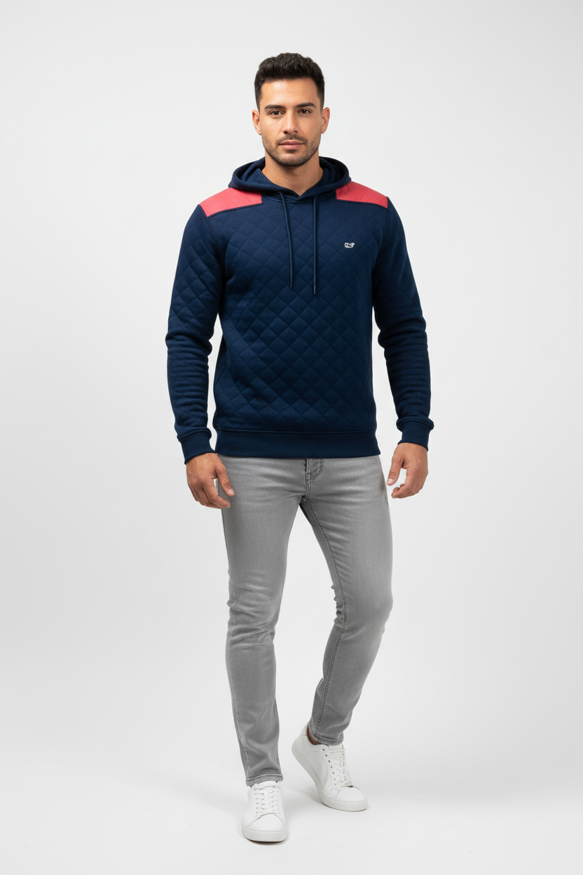 Sueter Pullover Vineyard Vines 🐳 color azul navy y rojo Talla S