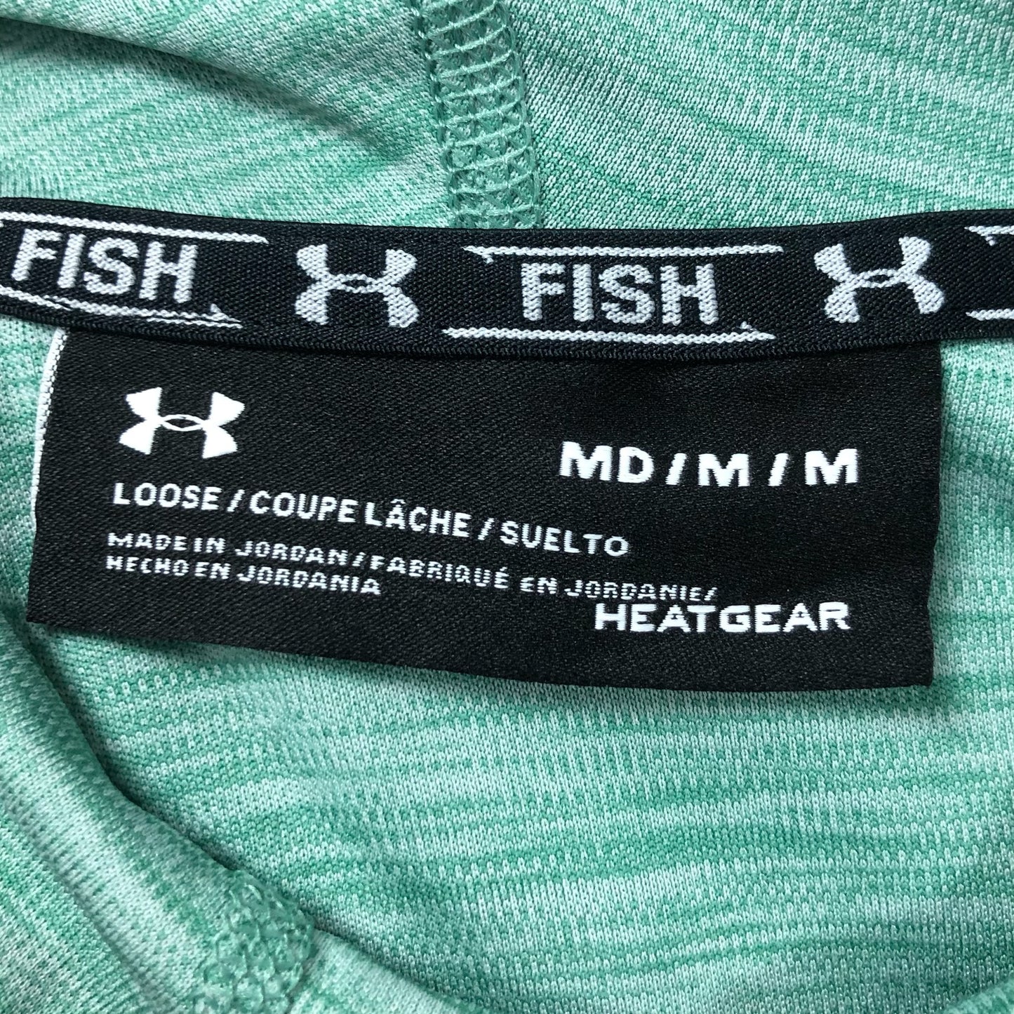 Sueter Jersey con capucha Under Armour 🏋🏽 color verde claro Talla M Entalle Regular