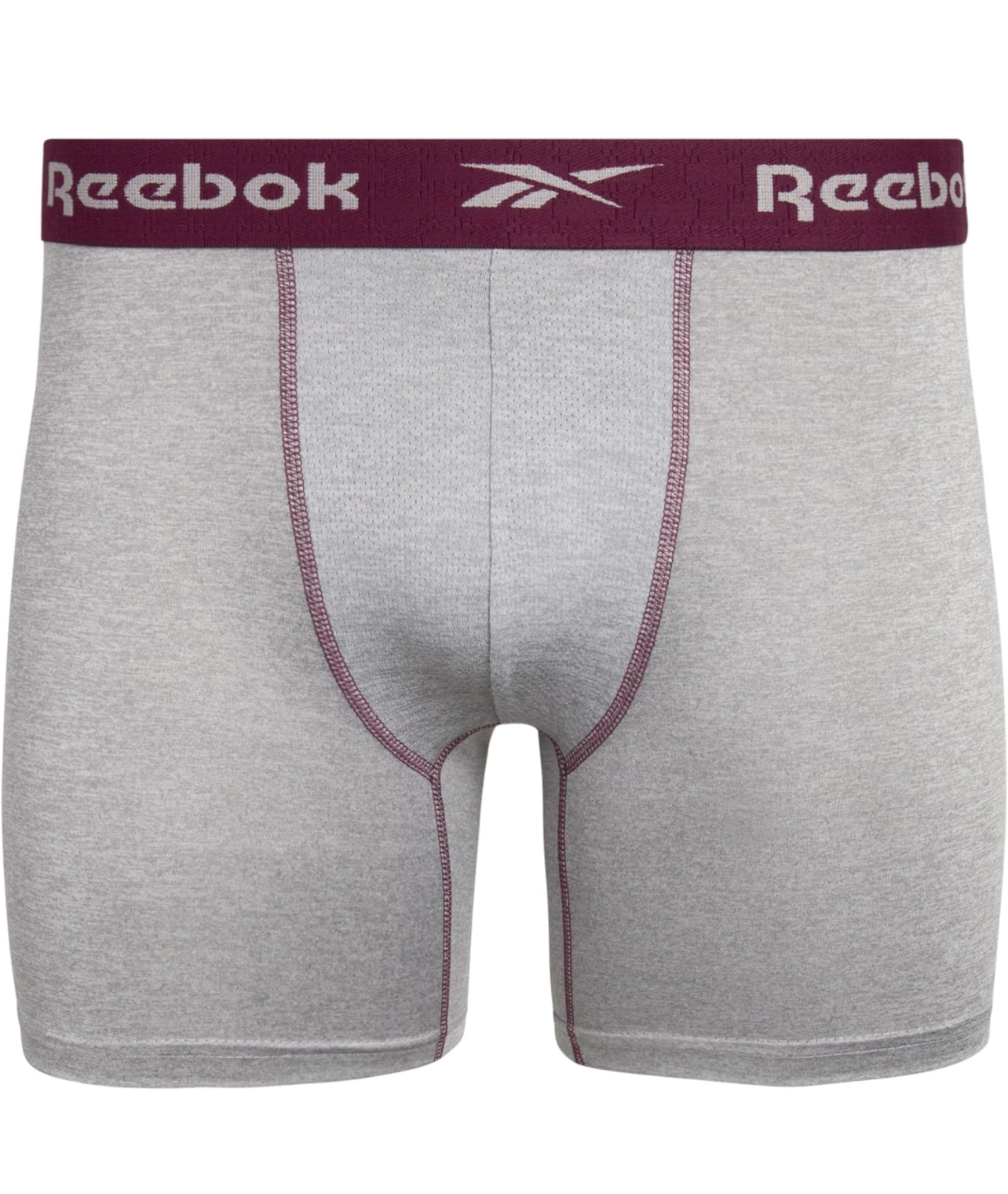 Combo de 4 Boxers Briefs Reebok Tela Performance en color negro y gris Talla M