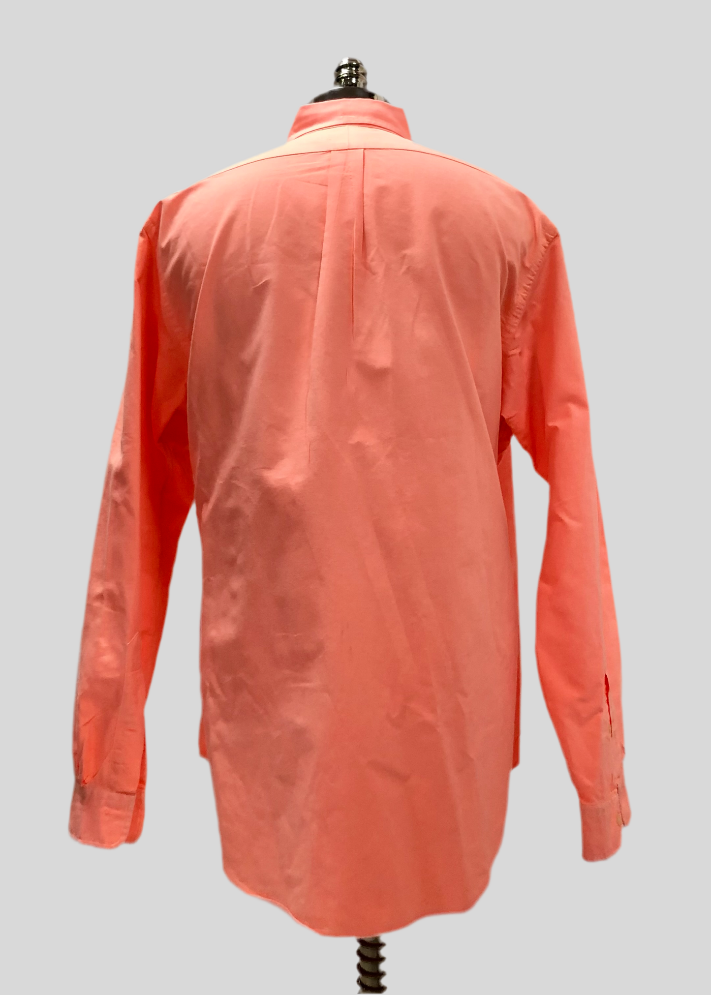 Camisa de botones Polo Ralph Lauren 🏇🏼 Oxford en color naranja neón Talla XL Entalle Regular