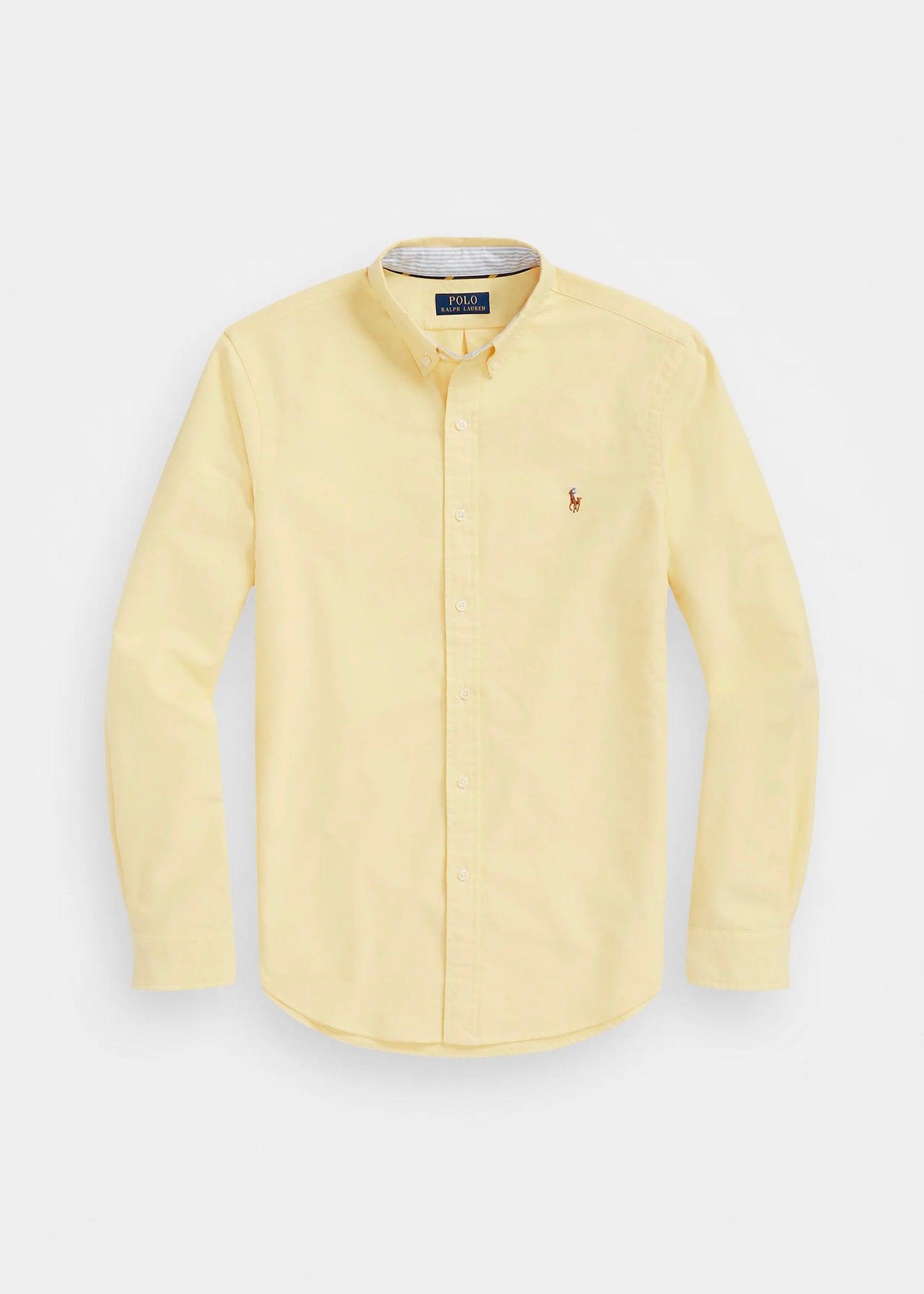 Camisa de botones Polo Ralph Lauren 🏇🏼 Oxford en color amarillo claro Talla M Entalle Regular