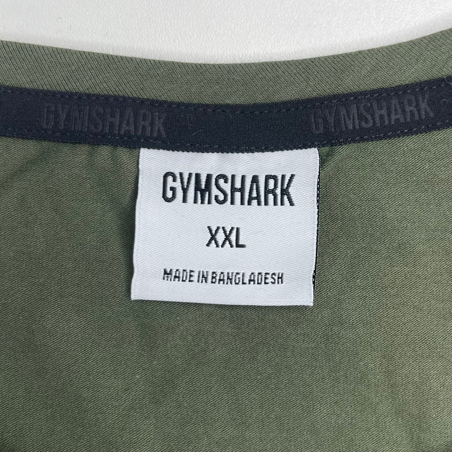 Camiseta cuello redondo Gymshark 🏋🏽 color verde oliva manga corta Talla XXL