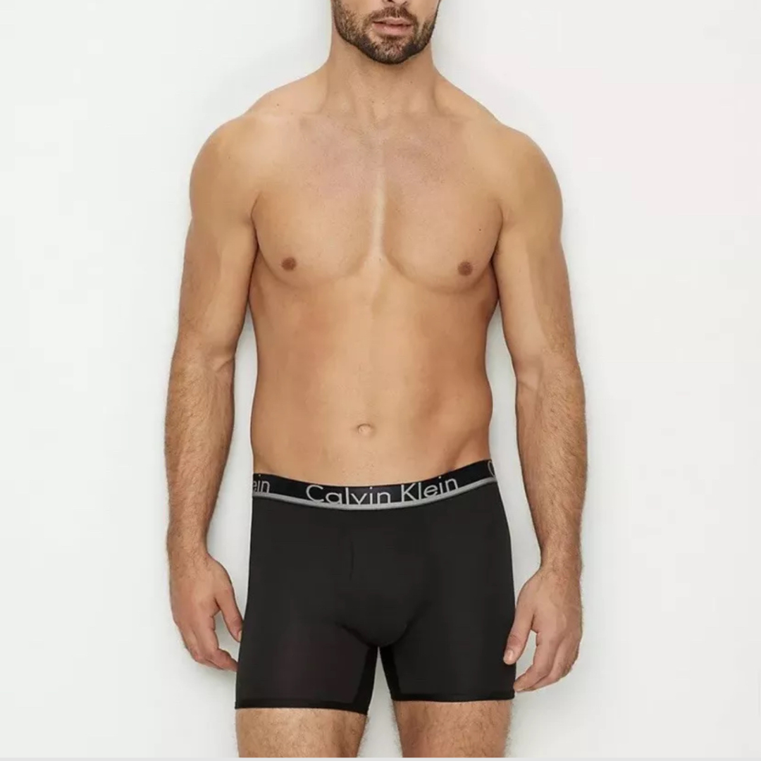 Paquete de 3 Calzoncillos tipo Boxer Calvin Klein de Microfibra - Tela ligera en Talla L