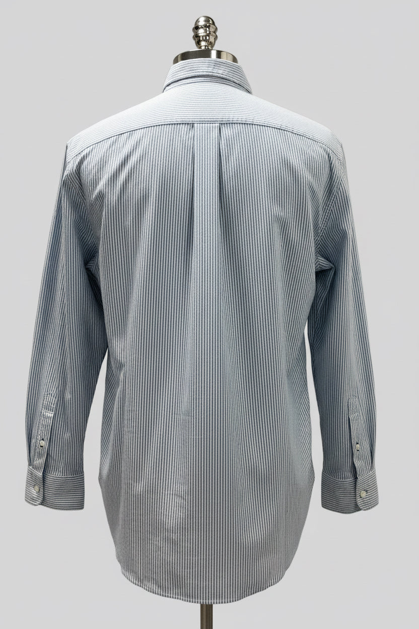 Camisa Tommy Hilfiger 🇺🇸 Oxford con patrón de rayas en color celeste y blanco Talla XL Entalle Regular