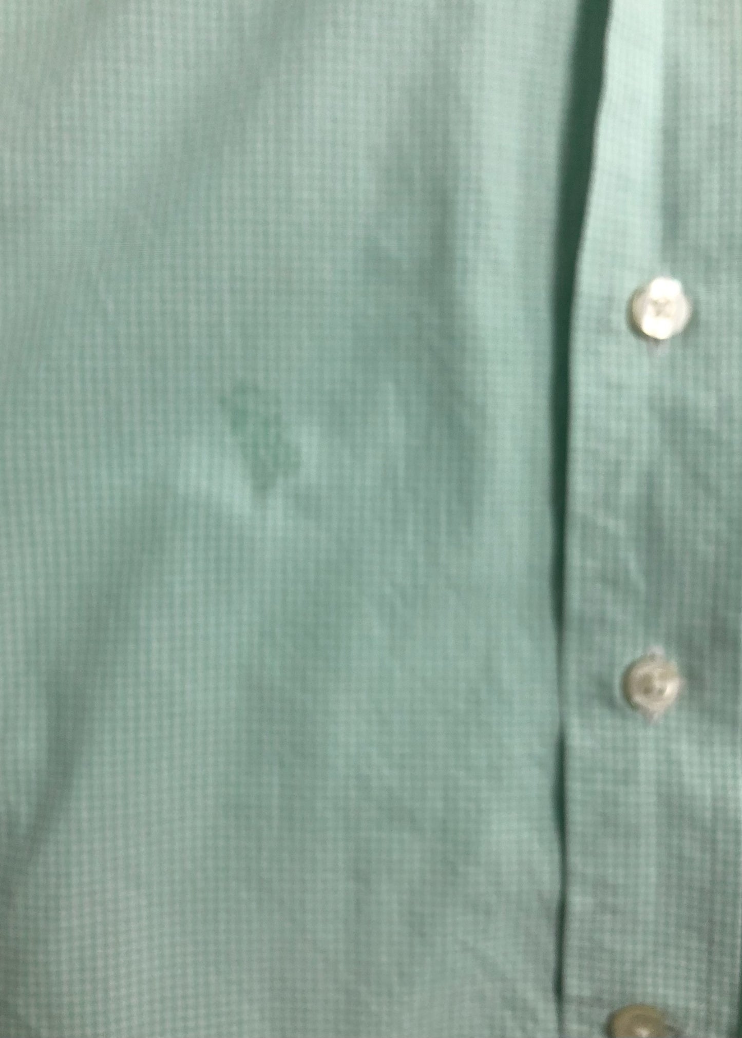 Camisa de botones Vineyard Vines 🐳 de cuadros finos en color verde claro y blanco Talla M Entalle Regular (ver descripción)
