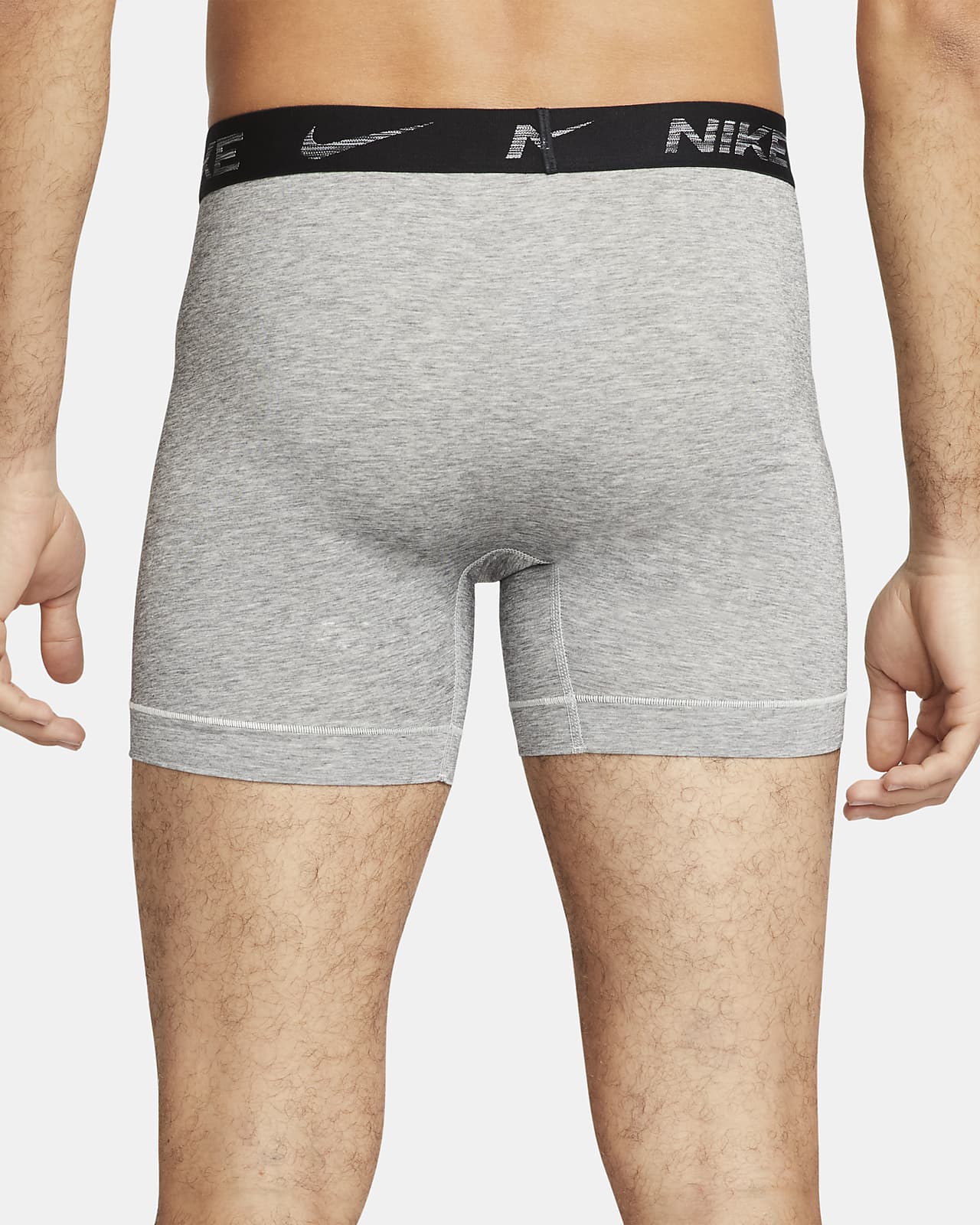 Paquete de 2 Calzoncillos tipo Boxer Nike Dri-Fit Ultra Stretch Micro - Tela dry-fit en color gris Talla M