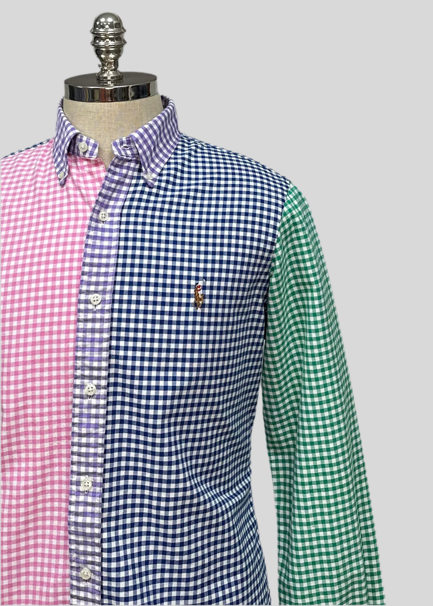 Camisa de botones Polo Ralph Lauren 🏇🏼 Oxford de cuadros gingham multicolor Talla M Entalle Regular