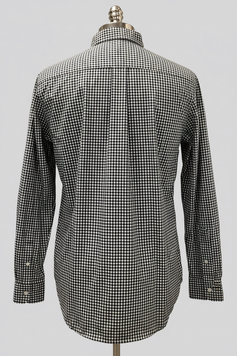 Camisa de botones Polo Ralph Lauren 🏇🏼 de cuadros gingham negro y blanco Talla L Entalle Regular
