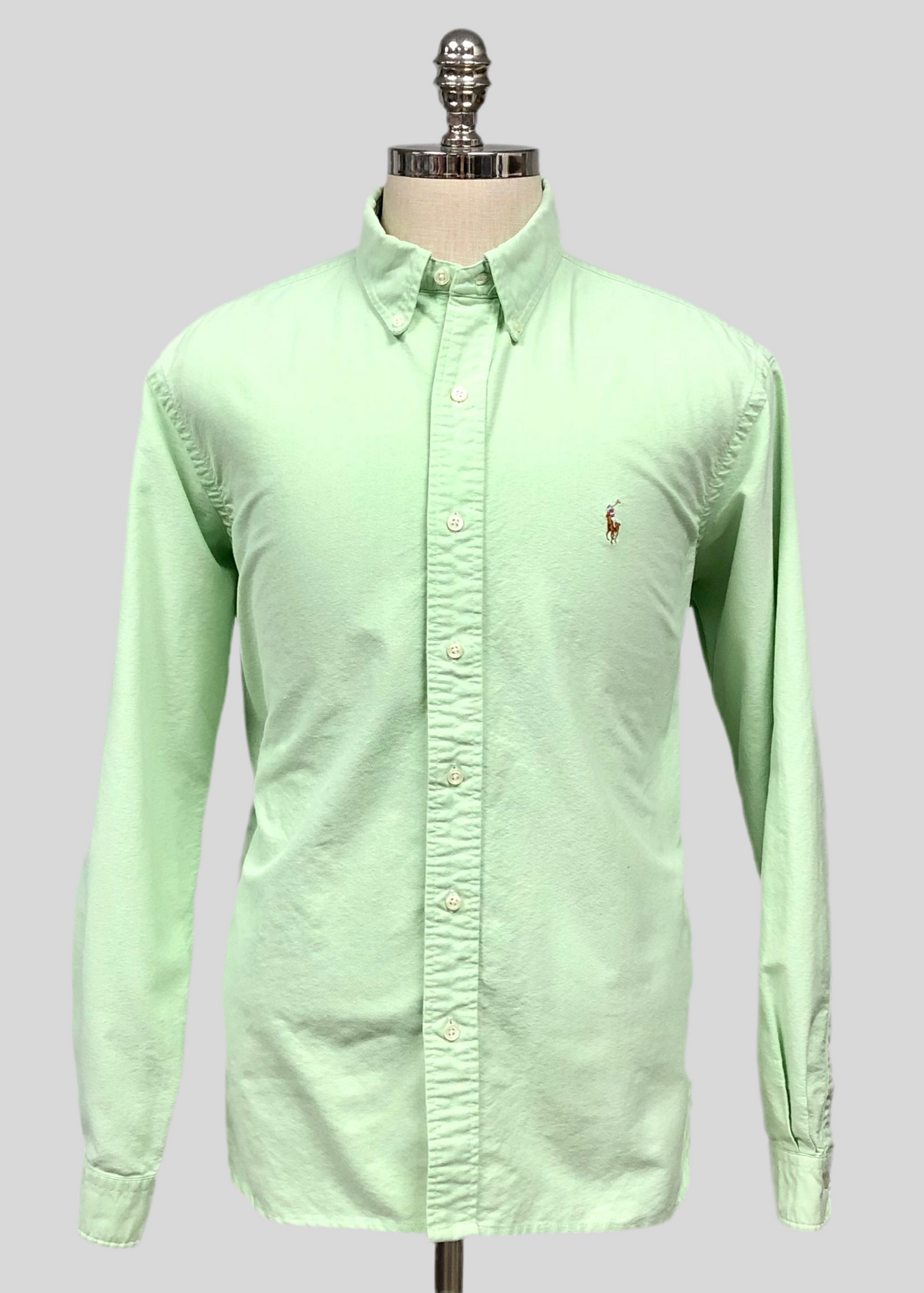 Camisa de botones Polo Ralph Lauren 🏇🏼 Oxford en color verde claro Talla M Entalle Regular