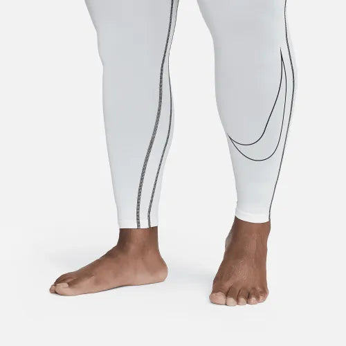 Mallas de entrenamiento Nike ✔️ Pro Dri-FIT para hombre en Color blanco y cintura en negro Talla L, XL y XXL