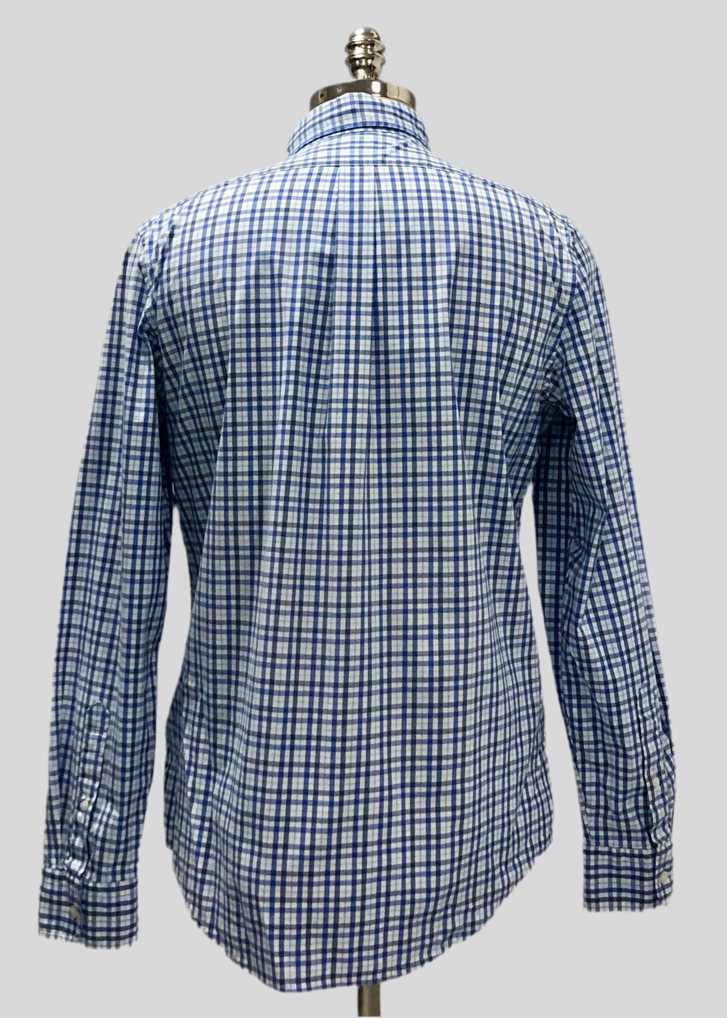 Camisa de botones Vineyard Vines 🐳 color blanco de cuadros en color gris y azul Talla M Entalle Slim Fit