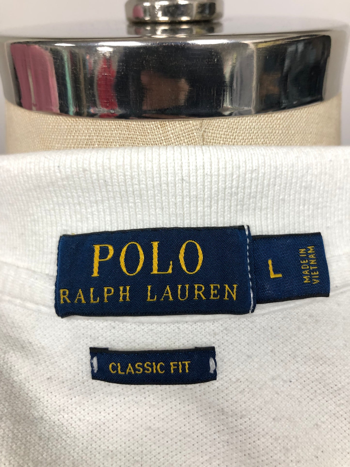 Camiseta Polo Ralph Lauren 🏇🏼 con diseño degradado en blanco y azul Talla L Entalle Clásico (ver descripción)