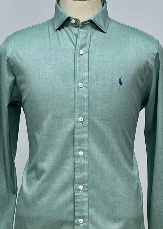 Camisa de botones Polo Ralph Lauren 🏇🏼 en color verde menta Talla M Entalle Regular