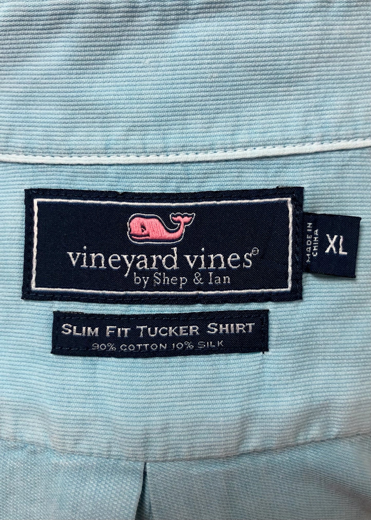 Camisa de botones Vineyard Vines 🐳 Color celeste Talla XL Entalle Slim Fit (ver descripción)