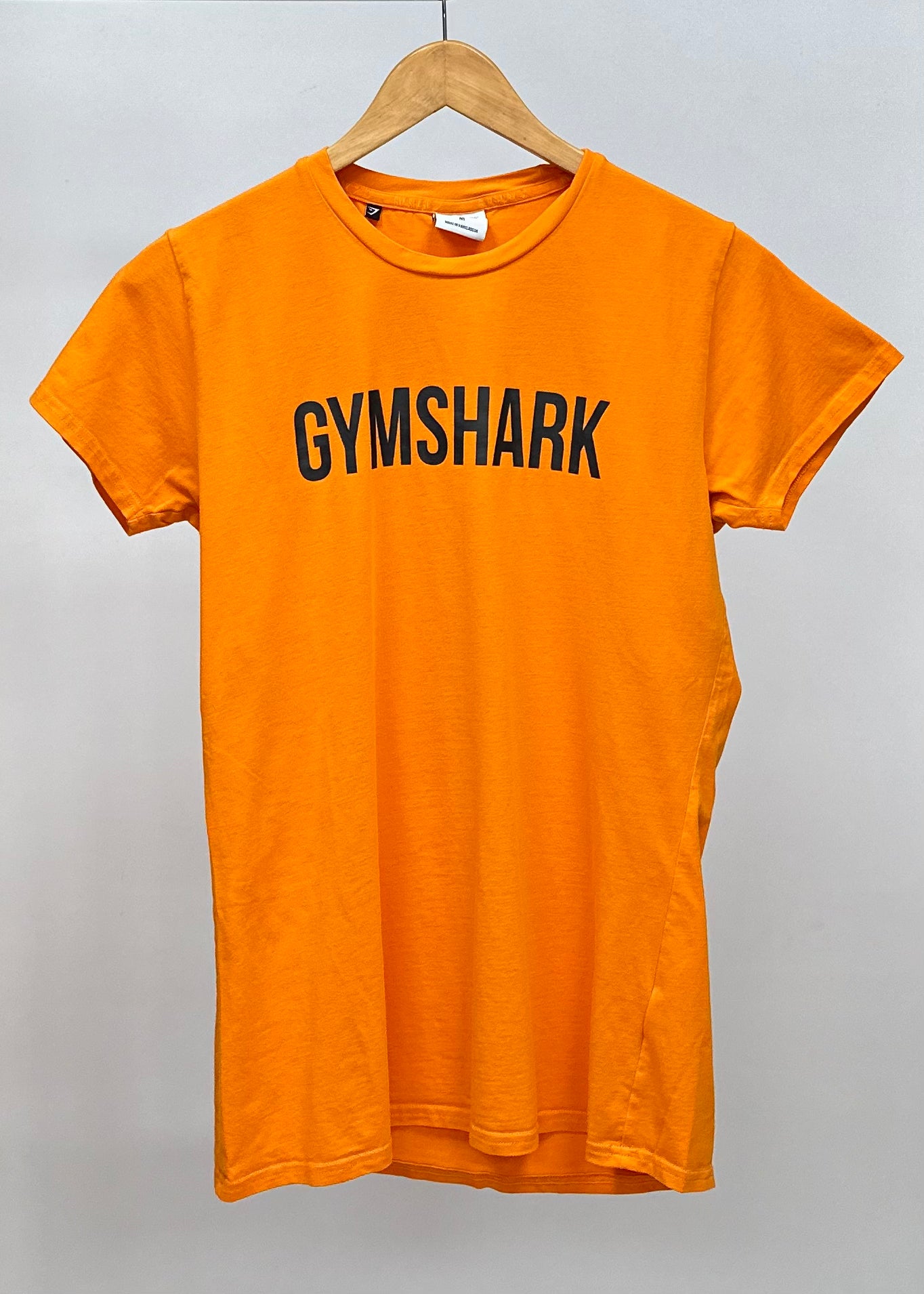 Camiseta de entrenamiento cuello redondo Gymshark 🏋🏽 color naranja intenso manga corta Talla M