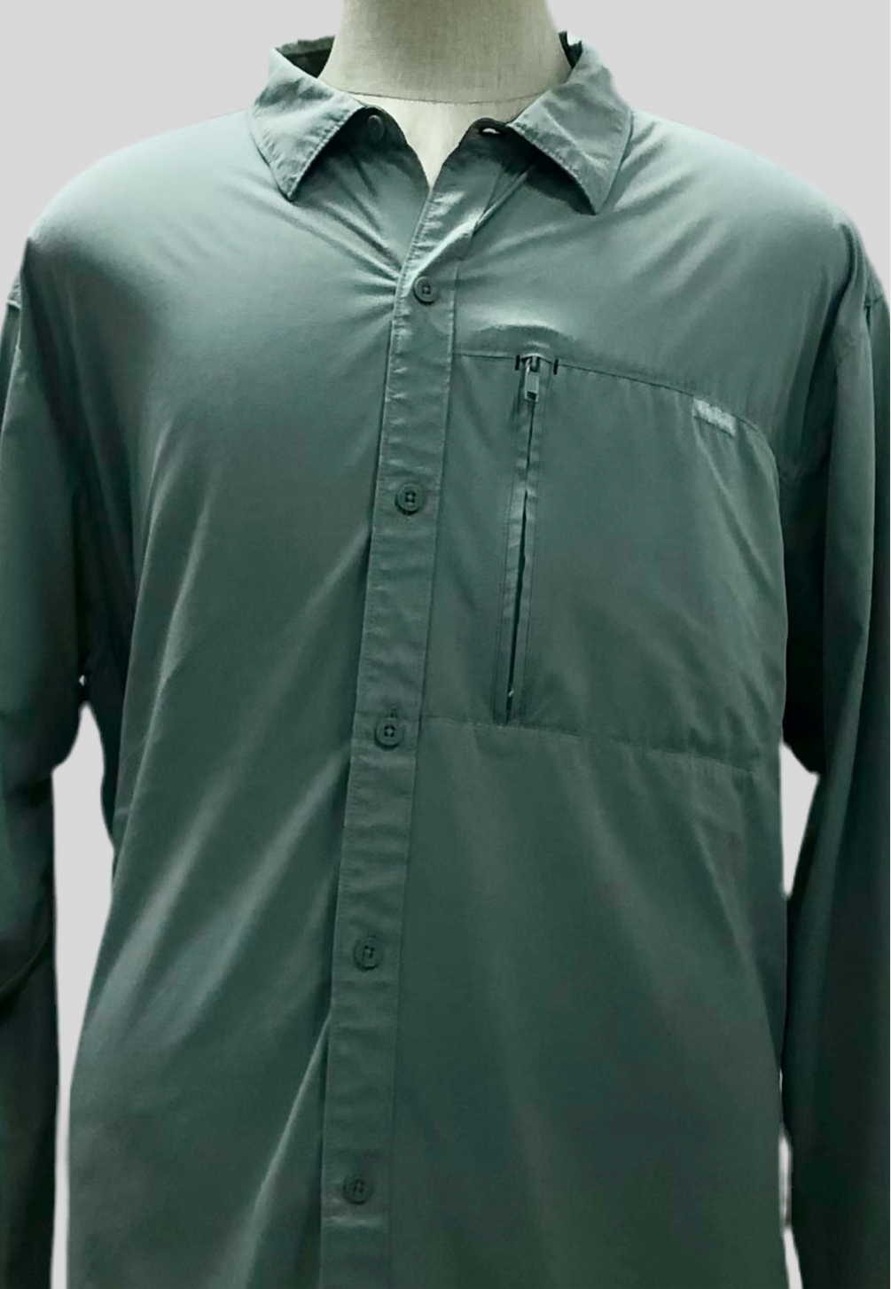 Camisa Columbia 🔹color gris claro con Omni Shade Manga larga Talla XXL