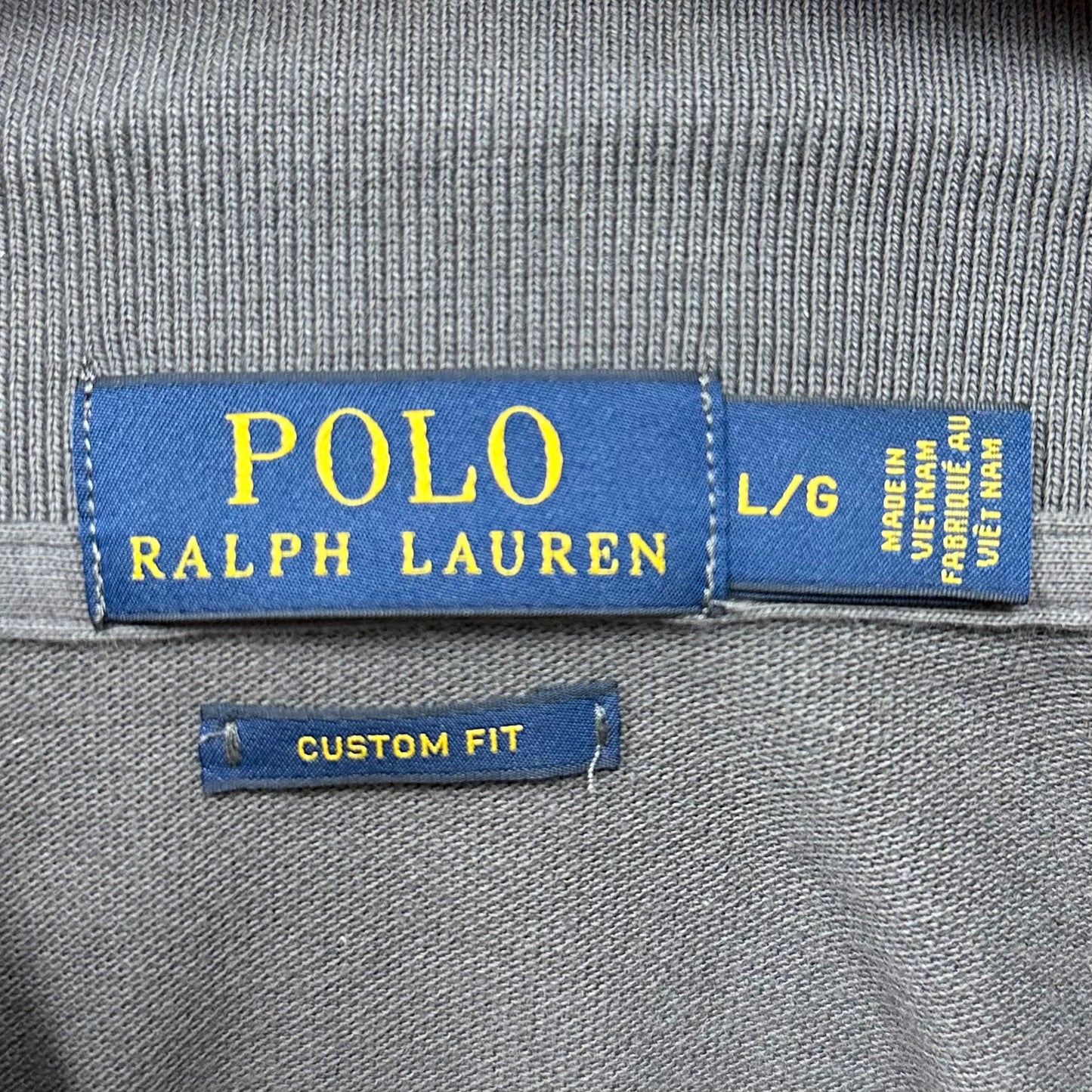 Camiseta Polo Ralph Lauren 🏇🏼 color gris oscuro Talla L Entalle Custom Fit